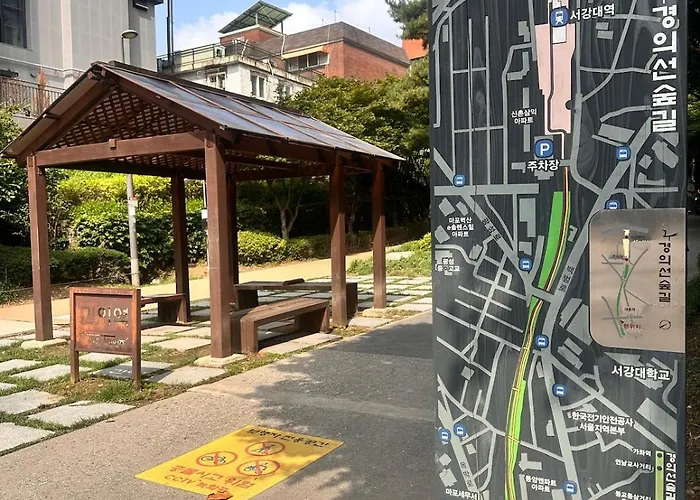 아파트 New Cozy Stay, 10 Min To Hongdae, Itaewon, 2 Min To Daeheung Stn, Park View