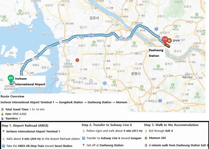 New Cozy Stay, 10 Min To Hongdae, Itaewon, 2 Min To Daeheung Stn, Park View